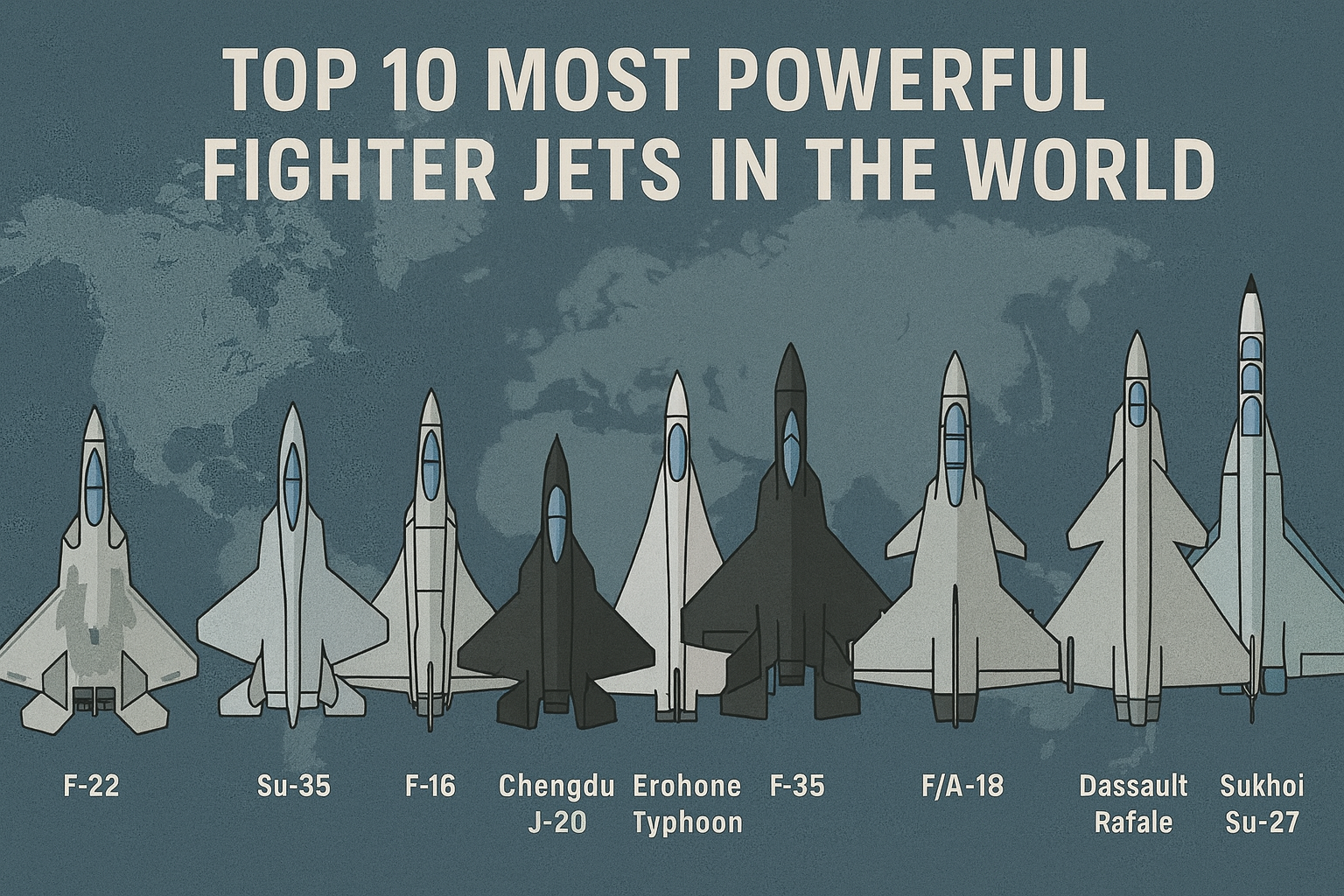 Top 10 Most Powerful Fighter Jets in the World