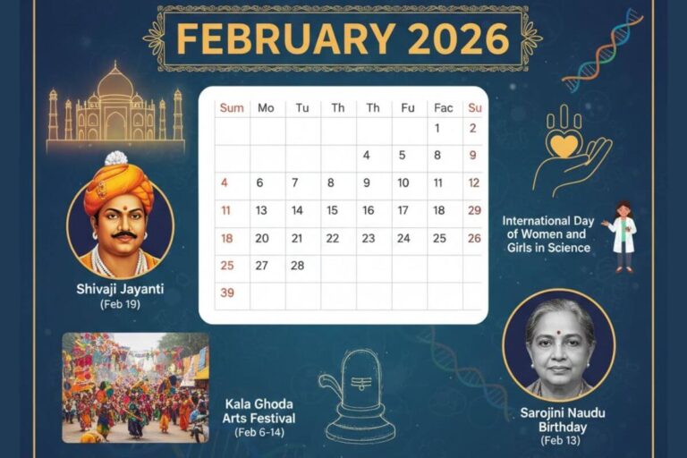 February 2026 Calendar Health Days, Important Festivals, and Famous Personalities Birthdays (India & International) See Full List Inside (1)