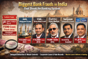 IDFC FIRST Bank Discloses ₹590 Crore Fraud at Chandigarh Branch Full List of Major Bank Frauds of India So Far